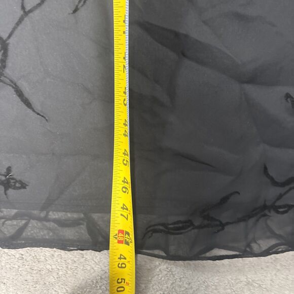 VNTG Helene Blake Women’s Dress Size M Layered Chiffon Velvet Burnout Whimsigoth - Picture 9 of 14